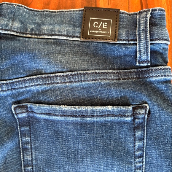 Current Elliott The Navigator Dark Wash Wide Leg Denim Jeans 29 Women’s Size 6 8 - Picture 5 of 8
